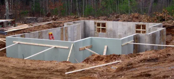 concrete basement foundation in Iron County Michigan