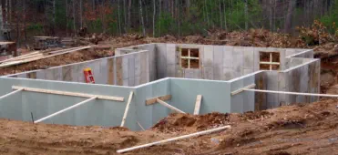 concrete basement foundation in Iron County Michigan