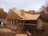 frame of house being built
